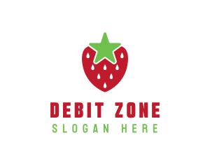 Strawberry Star Fruit logo design