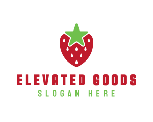 Strawberry Star Fruit logo design