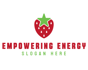 Strawberry Star Fruit logo design