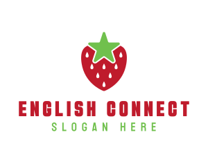 Strawberry Star Fruit logo design