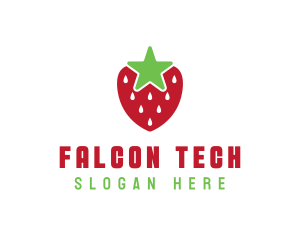 Strawberry Star Fruit logo design