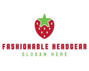 Strawberry Star Fruit logo design