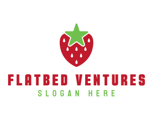 Strawberry Star Fruit logo design