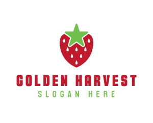 Strawberry Star Fruit logo design