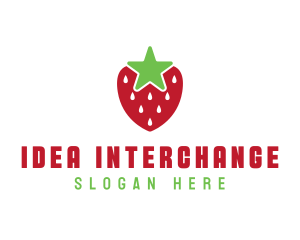 Strawberry Star Fruit logo design