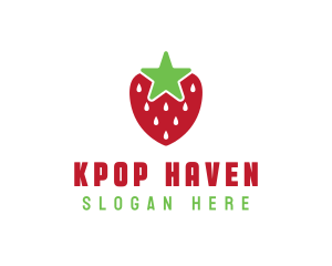 Strawberry Star Fruit logo design