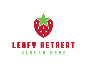 Strawberry Star Fruit logo design