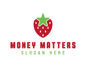 Strawberry Star Fruit logo design