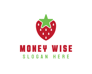 Strawberry Star Fruit logo design