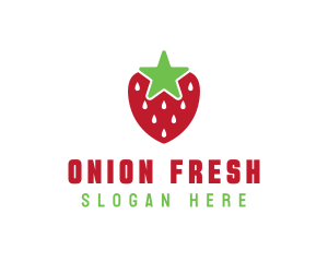 Strawberry Star Fruit logo design