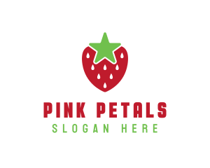 Strawberry Star Fruit logo design