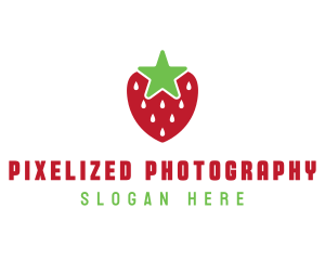 Strawberry Star Fruit logo design