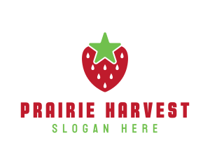 Strawberry Star Fruit logo design