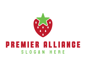 Strawberry Star Fruit logo design