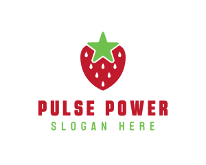 Strawberry Star Fruit logo design