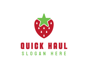 Strawberry Star Fruit logo design