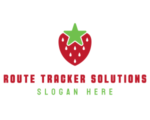 Strawberry Star Fruit logo design