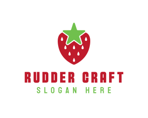 Strawberry Star Fruit logo design