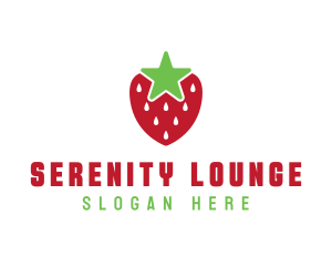 Strawberry Star Fruit logo design