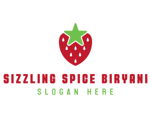 Strawberry Star Fruit logo design