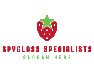 Strawberry Star Fruit logo design