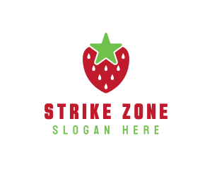 Strawberry Star Fruit logo design