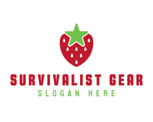 Strawberry Star Fruit logo design