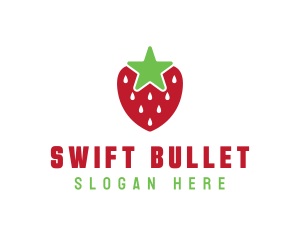 Strawberry Star Fruit logo design