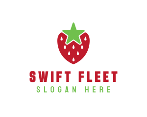 Strawberry Star Fruit logo design