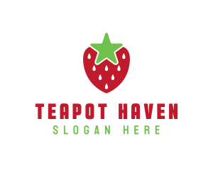 Strawberry Star Fruit logo design