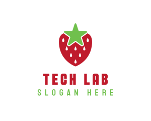 Strawberry Star Fruit logo design