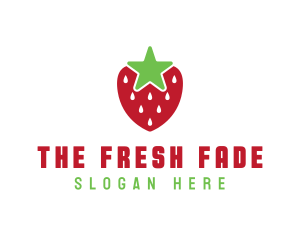 Strawberry Star Fruit logo design