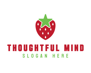 Strawberry Star Fruit logo design