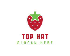 Strawberry Star Fruit logo design