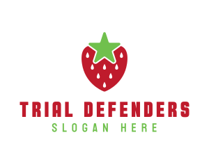 Strawberry Star Fruit logo design