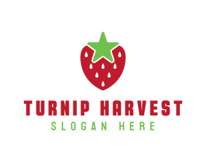 Strawberry Star Fruit logo design