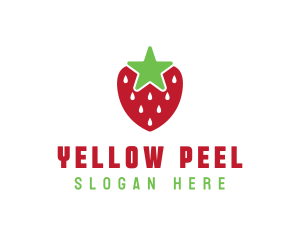 Strawberry Star Fruit logo design