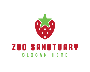 Strawberry Star Fruit logo design