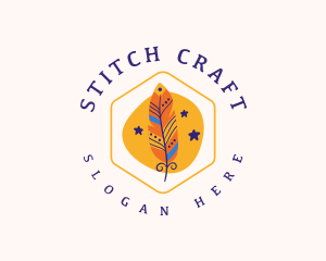 Bohemian Feather Craft logo design