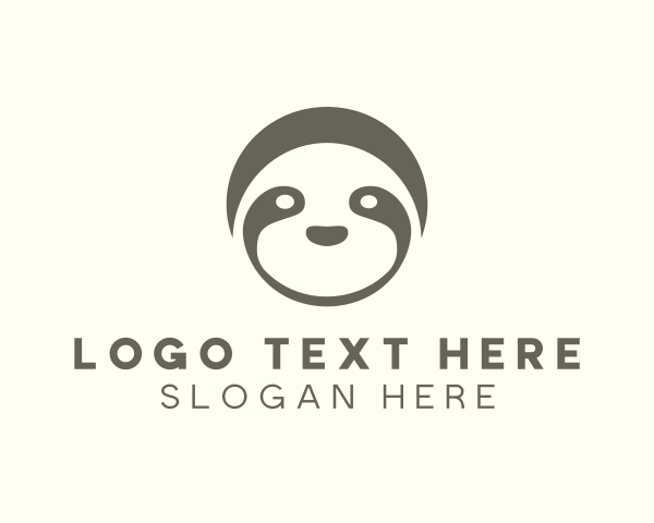 Sloth logo example 1