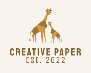 Giraffe Paper Origami  logo