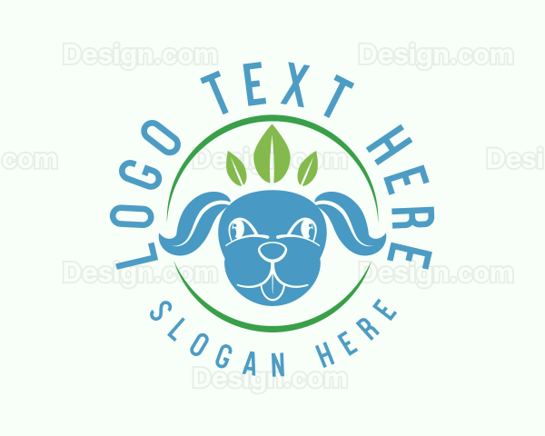 Organic Puppy Leaf Logo