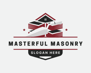 Masonry Bricklaying Construction logo design