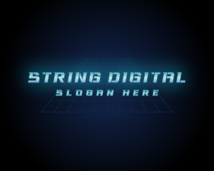 Digital Cyber Grid logo design