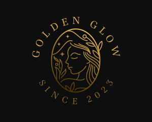 Golden Woman Skincare logo design