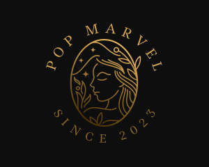 Golden Woman Skincare logo design