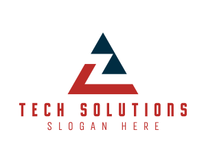 Simple Tech Letter Z logo