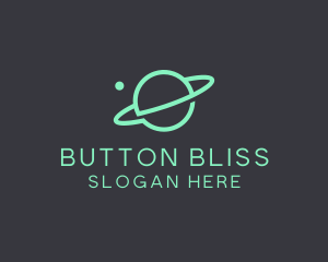 Green Minimalist Planet logo design