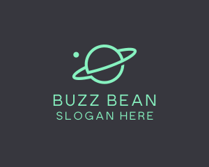 Green Minimalist Planet logo design