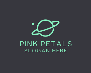 Green Minimalist Planet logo design